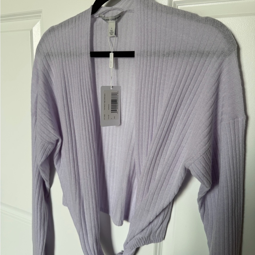 Autumn Cashmere Ribbed Cardigan